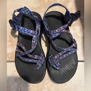 Chaco Navy Patterned Women's Sandals